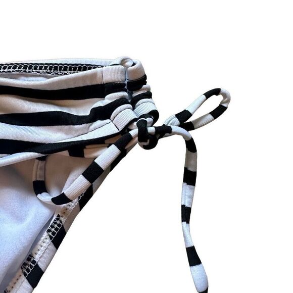 Mossimo black and white striped bikini bottoms - Picture 2 of 6